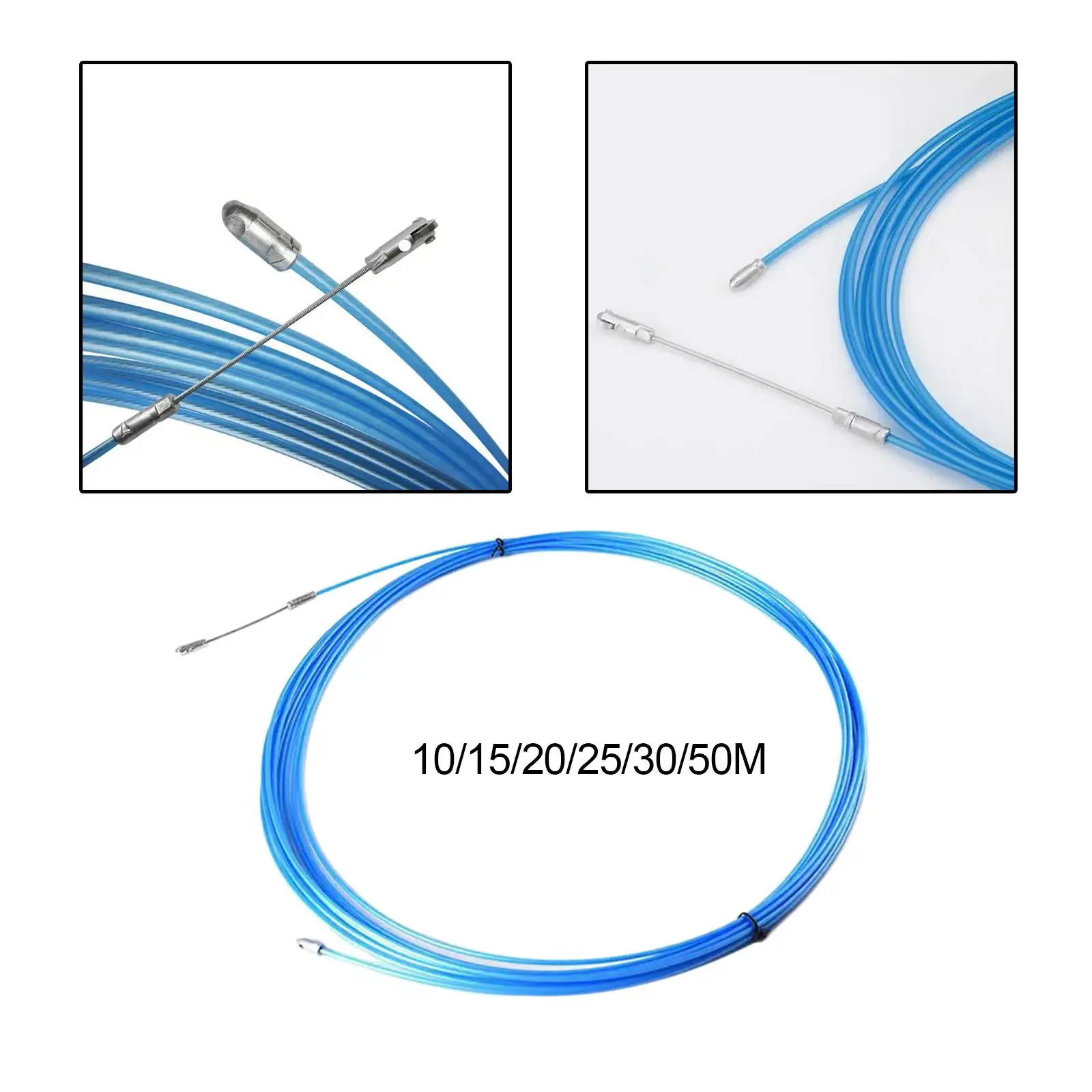 Electrical Wire Threader Fastener Wire Puller Tool Wires Threading Device for Network Small Pipe Audio Speaker Lines