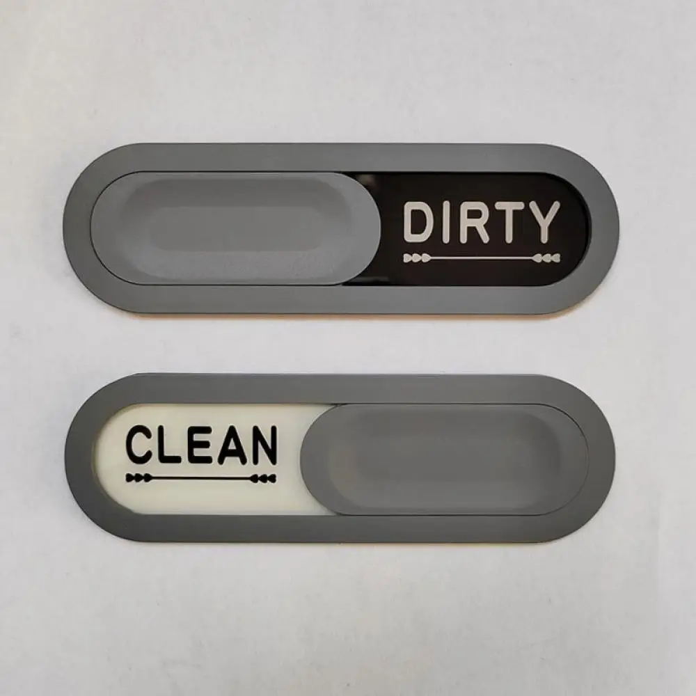 Dishwasher Magnet Indicator For Clean Dirty Utensils Decorative Kitchen Accessory Convenient ABS Magnetic Status Sign Decor Tool