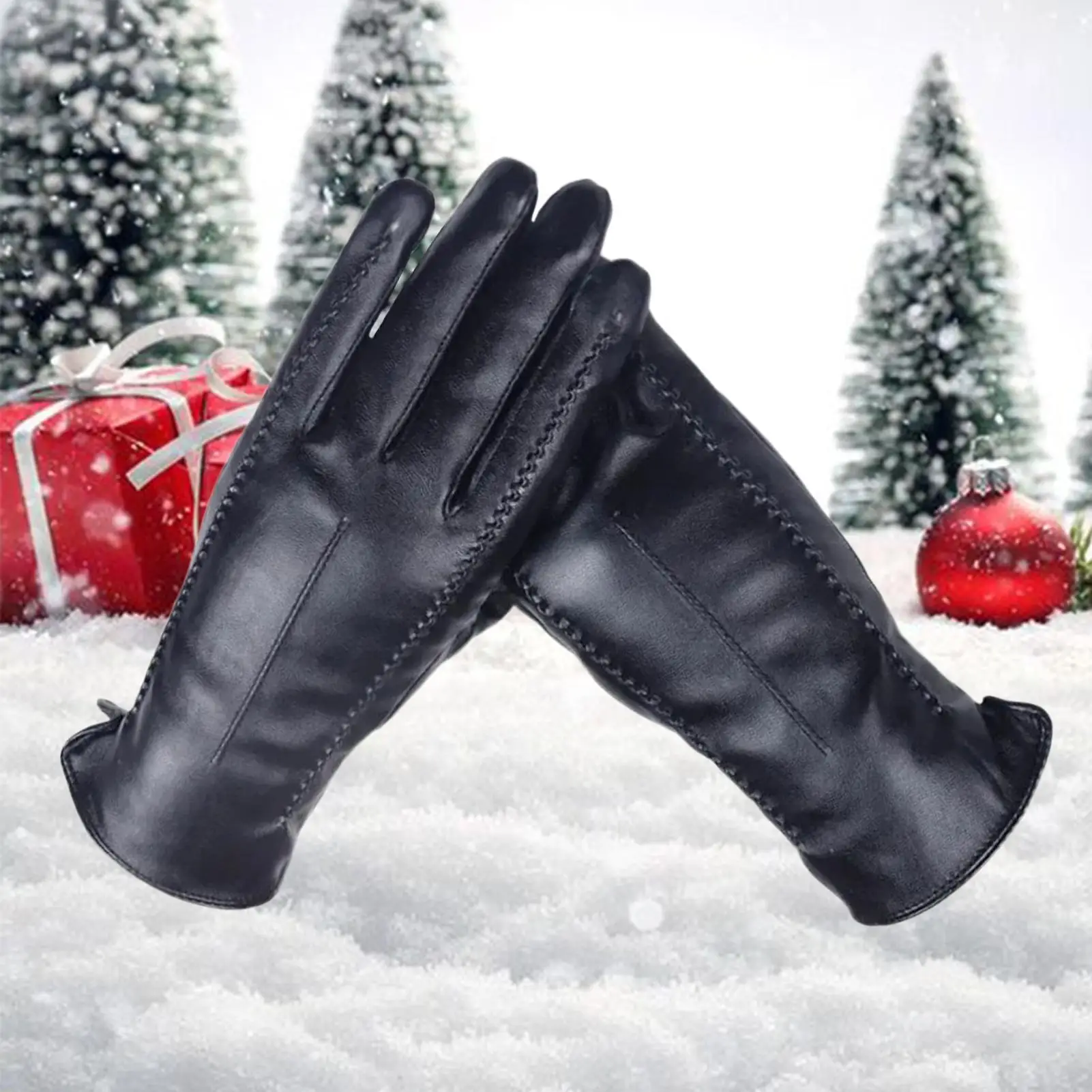 

Winter Gloves Women Fleece Lined Windproof Hand Warmer Touchscreen Gloves Women For Driving Texting Cycling Daily Commuting