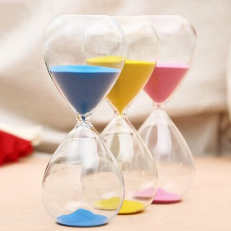 15 Minutes Creative Colored Sand Clock Glass Hourglass Modern Minimalist Home Decor Crafts Gift Desktop Ornament Sandglass Timer