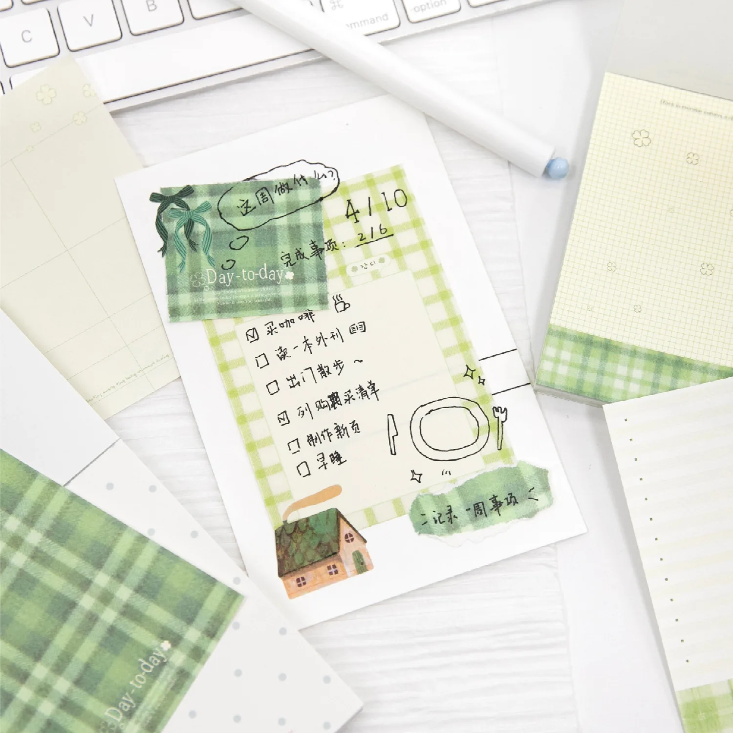 100pcs/lot Memo Pads Material Paper Weaving Light Notes Junk Journal Scrapbooking Background Decoration stationery