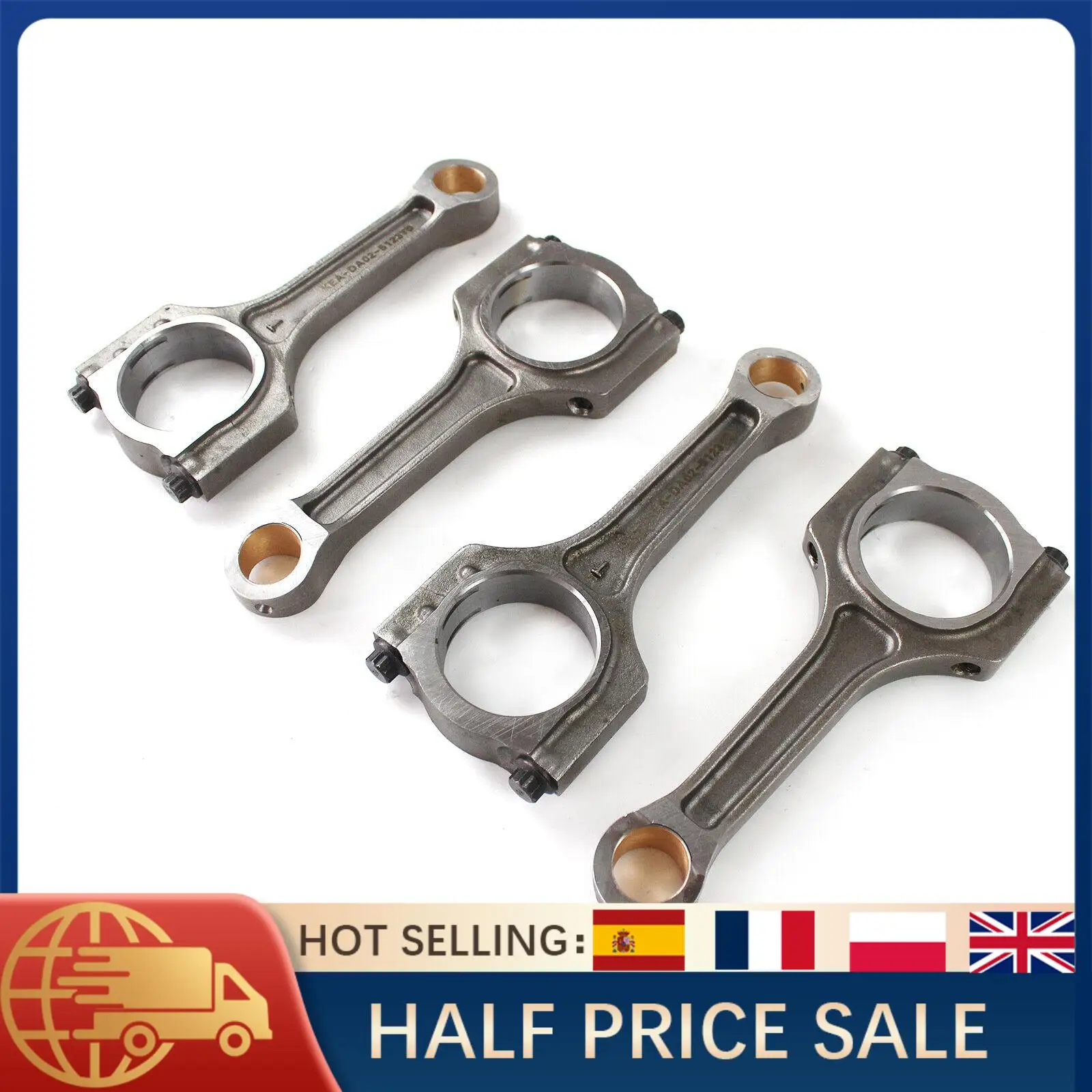 

4PCS Engine Connecting Rods for Hyundai Kia 2.0T G4KF 2009-2014 Creta Elantra Tucson Sonata Forte Sportage