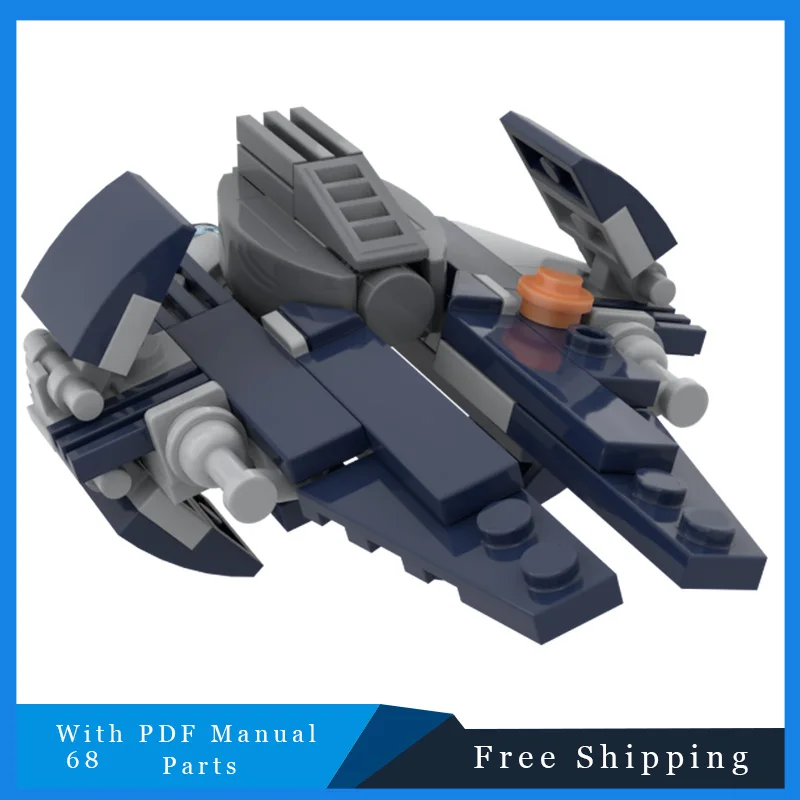 

Лидер продаж, 68 шт., серия Star Battle, шаттл, космический корабль, строительные блоки, креативные кирпичи, модель, детская сборка, дисплей, игрушки, подарки