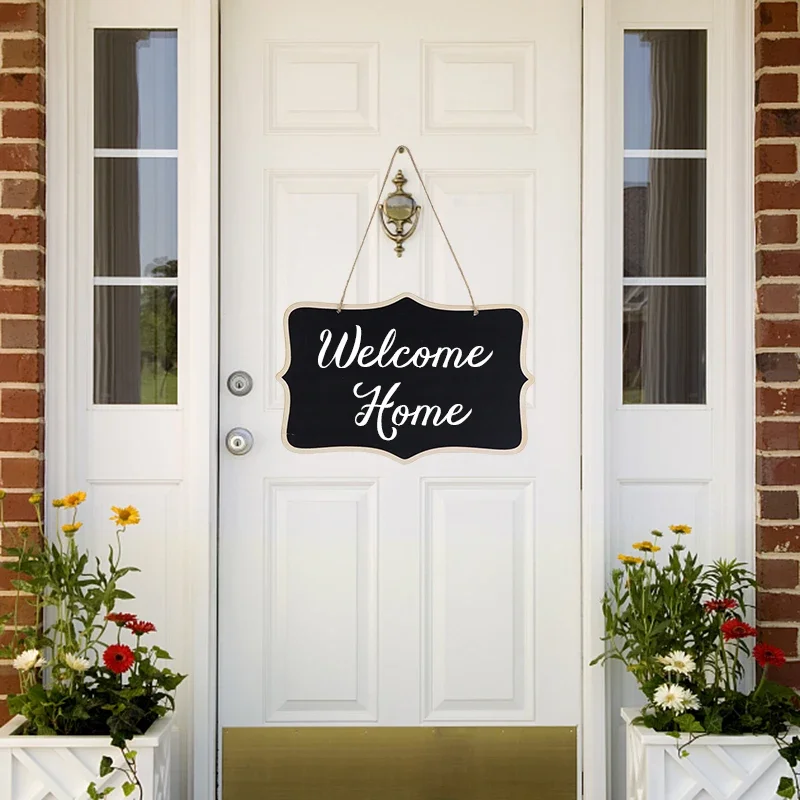 Etiqueta de pizarra, Mini rebanada de madera, manualidades DIY, fiesta en casa, cuerda colgante, tablero de mensajes de madera, herramienta de escritura