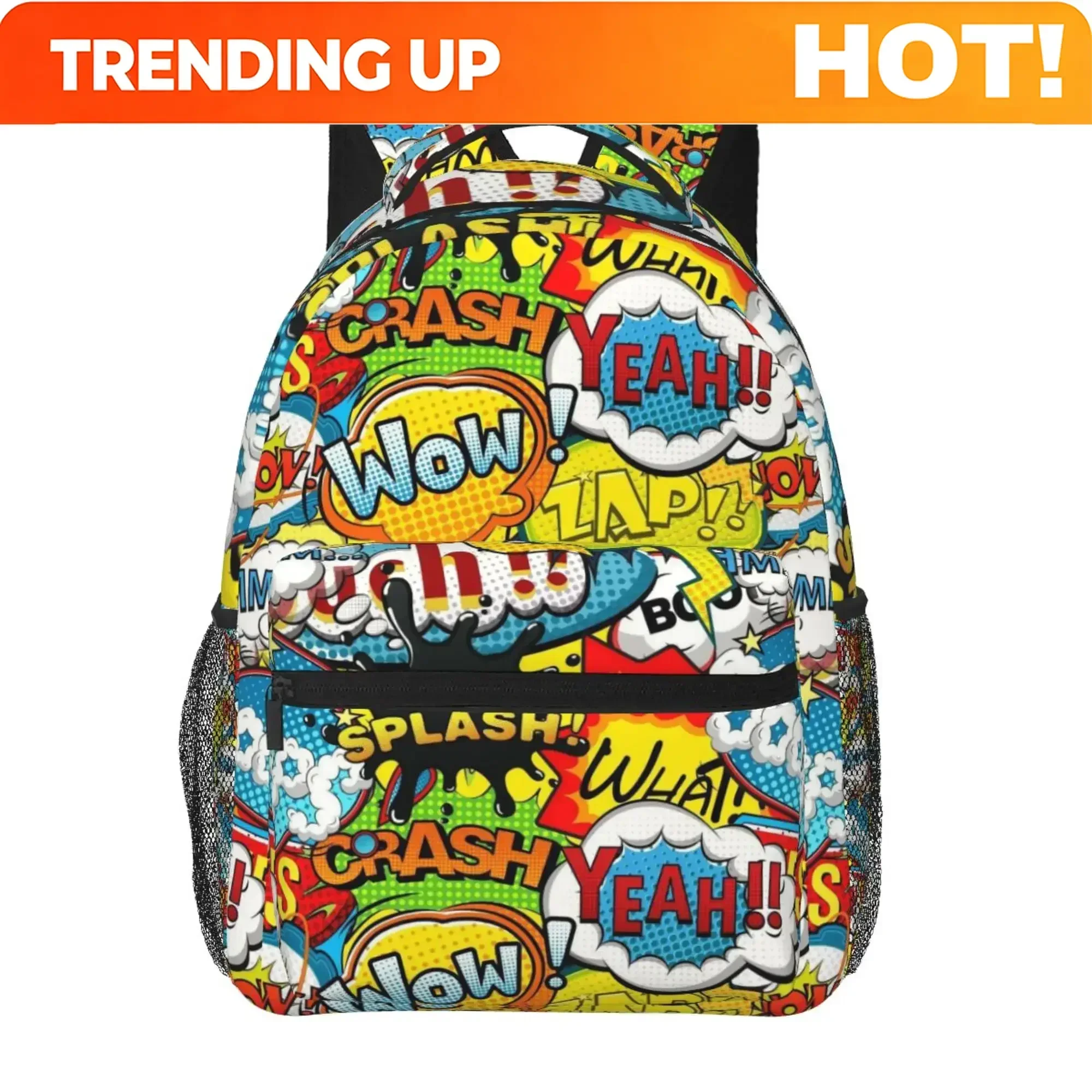 Custom Bag American Comic Book Collection Pop Art Print Travel Backpack Unisex Large Capacity Laptop Backpacks School Bookbag Fo