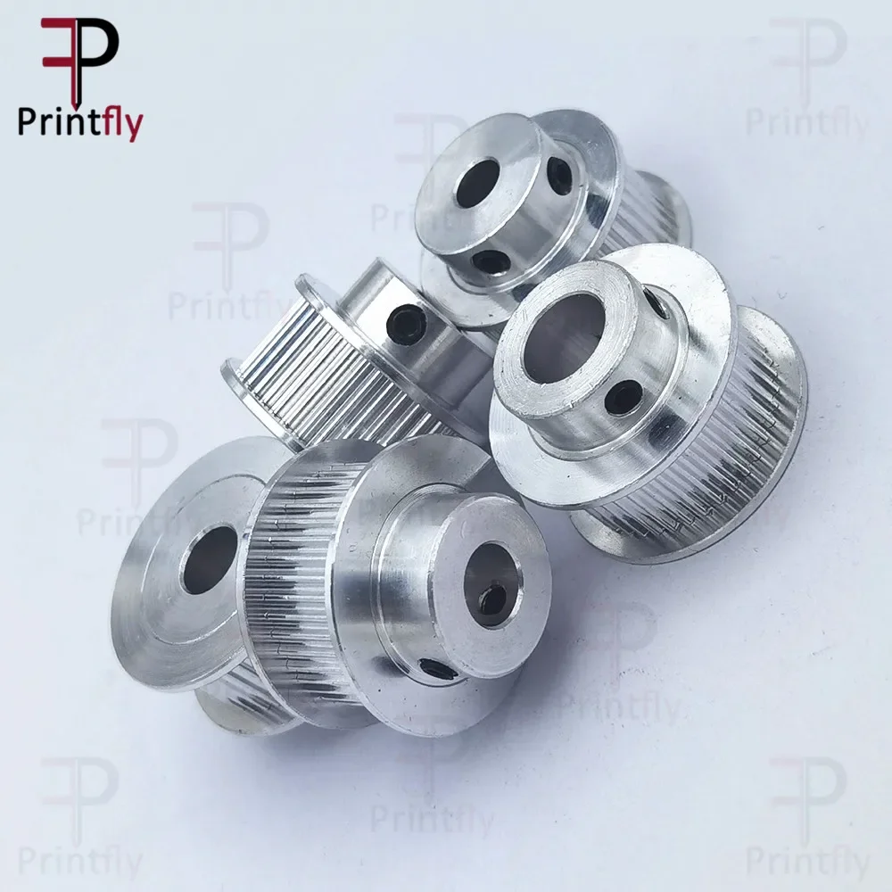 Printfly 2GT 40 teeth 2GT Timing Pulley Bore 5/6/6.35/8/10/12/14mm for GT2 Open Synchronous belt width 6mm/10/15mm 3D Printer