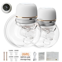Wearable Electric Breast Pump Handsfree BPA Free With 30PCS Milk Storage Bag Free 3 Mode 9 Levels Low Noise Breastfeeding Pump