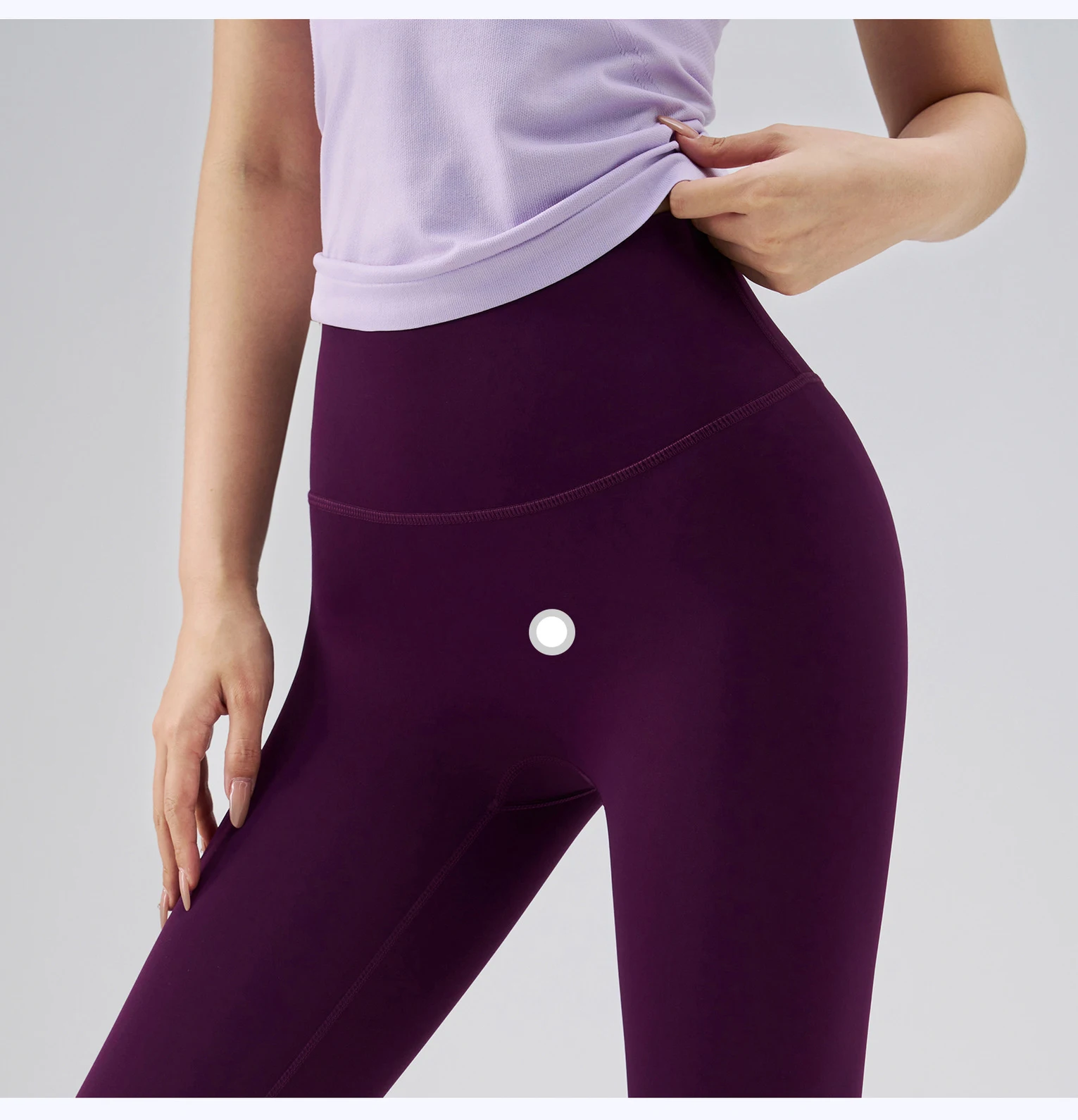 High-Waist-Leggings mit „Naked-Feeling“ für Damen, Fitness-, Lauf-, Yoga-Leggings, enge Gym-Leggings, lässige Workout-Leggings – Detail 2