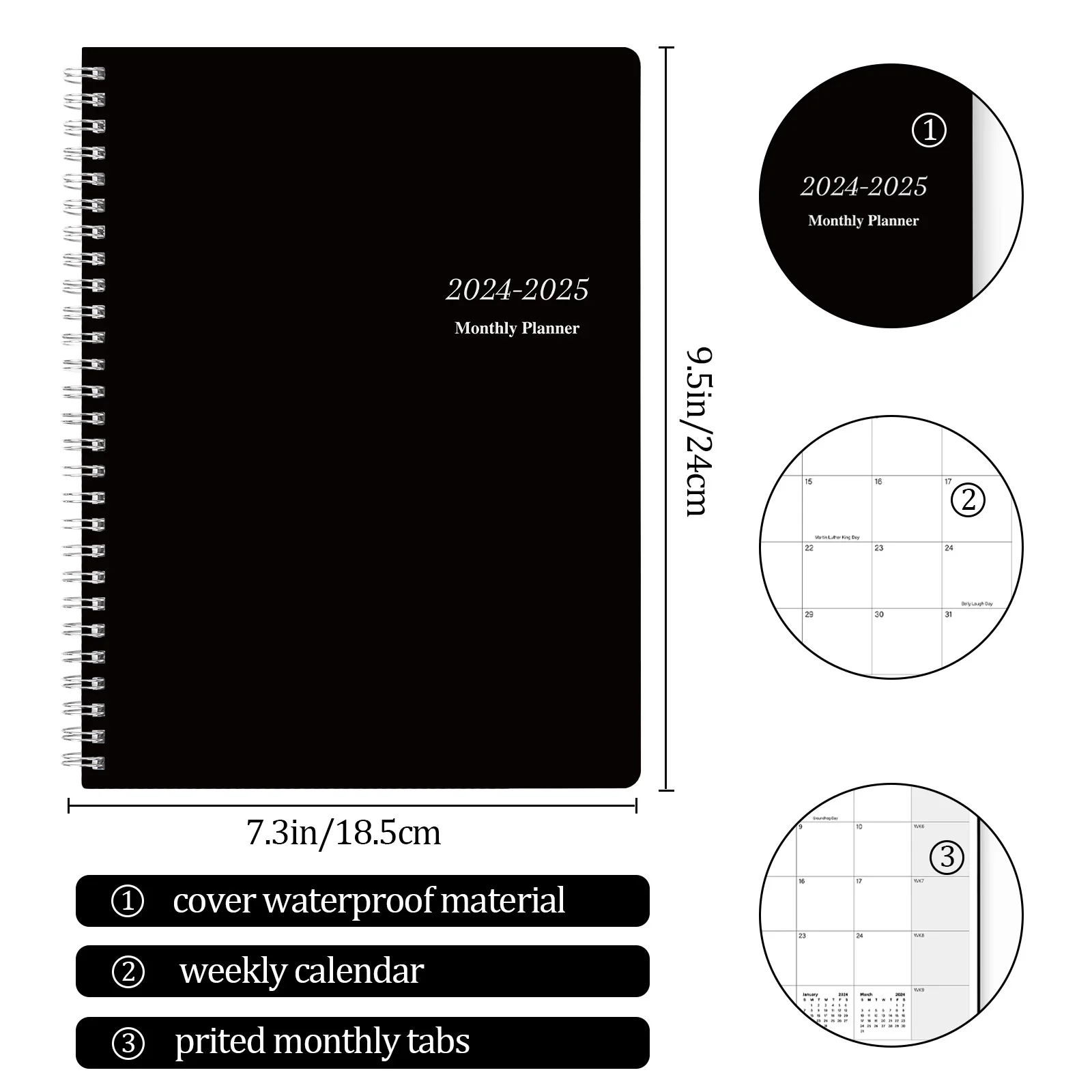 2024 Planner Agenda A5 Notebook Planning This 52 sheets Planner Schedule Stationery School Office Supplies Stationery