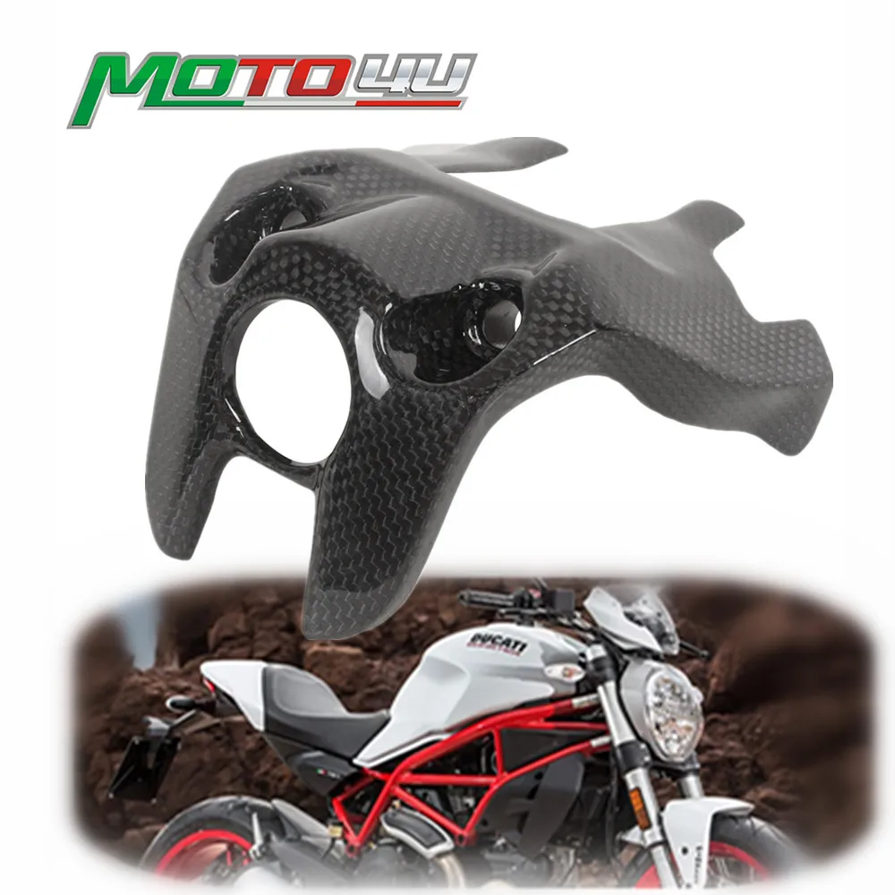 For Ducati Monster 797 821 2017 2018 Real Carbon Fiber Switch Keys Carbon Block Keys Cover Key Ignition Motorcycle Modification