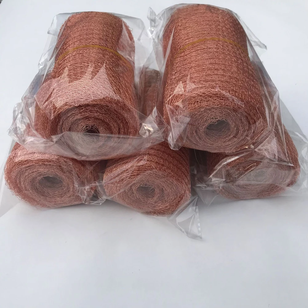 Malla de cobre repelente de babosas de larga duración, herramienta de red de cobre para repeler caracoles, para protección de plantas de jardín