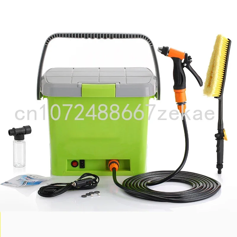 Custom logo portable 12V 100W car pressure washer washing cleaning tools equipment