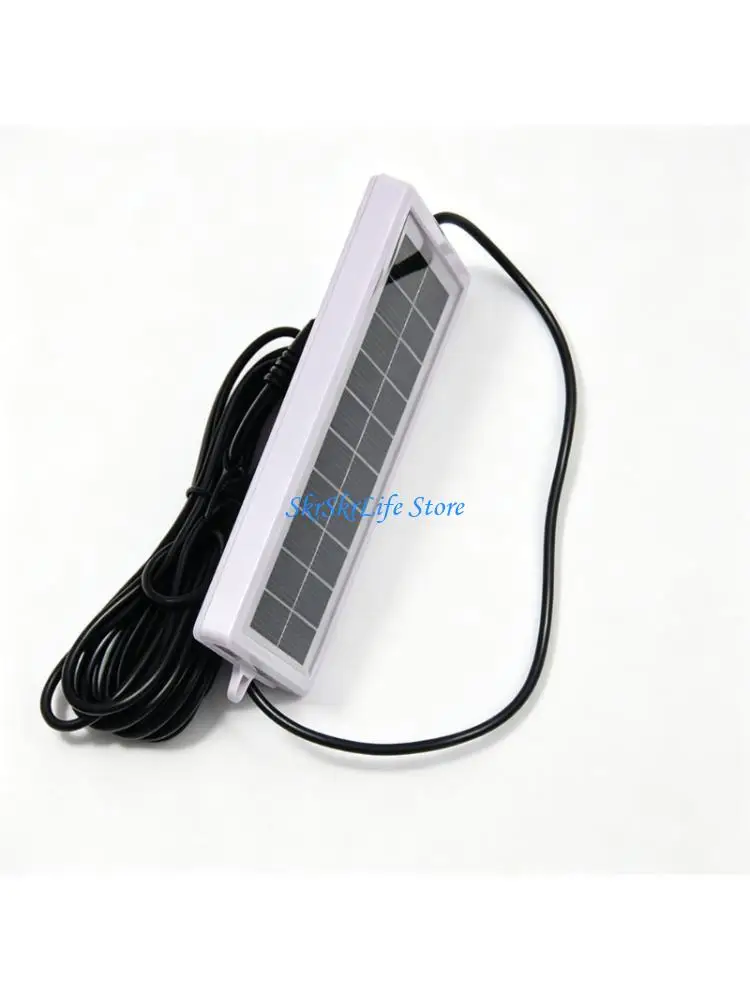 E65E Portable 1W Solar Charging Panel 5V Power Supply 300cm Wire Suitable for Garden Lights Camping Gear Backup Battery
