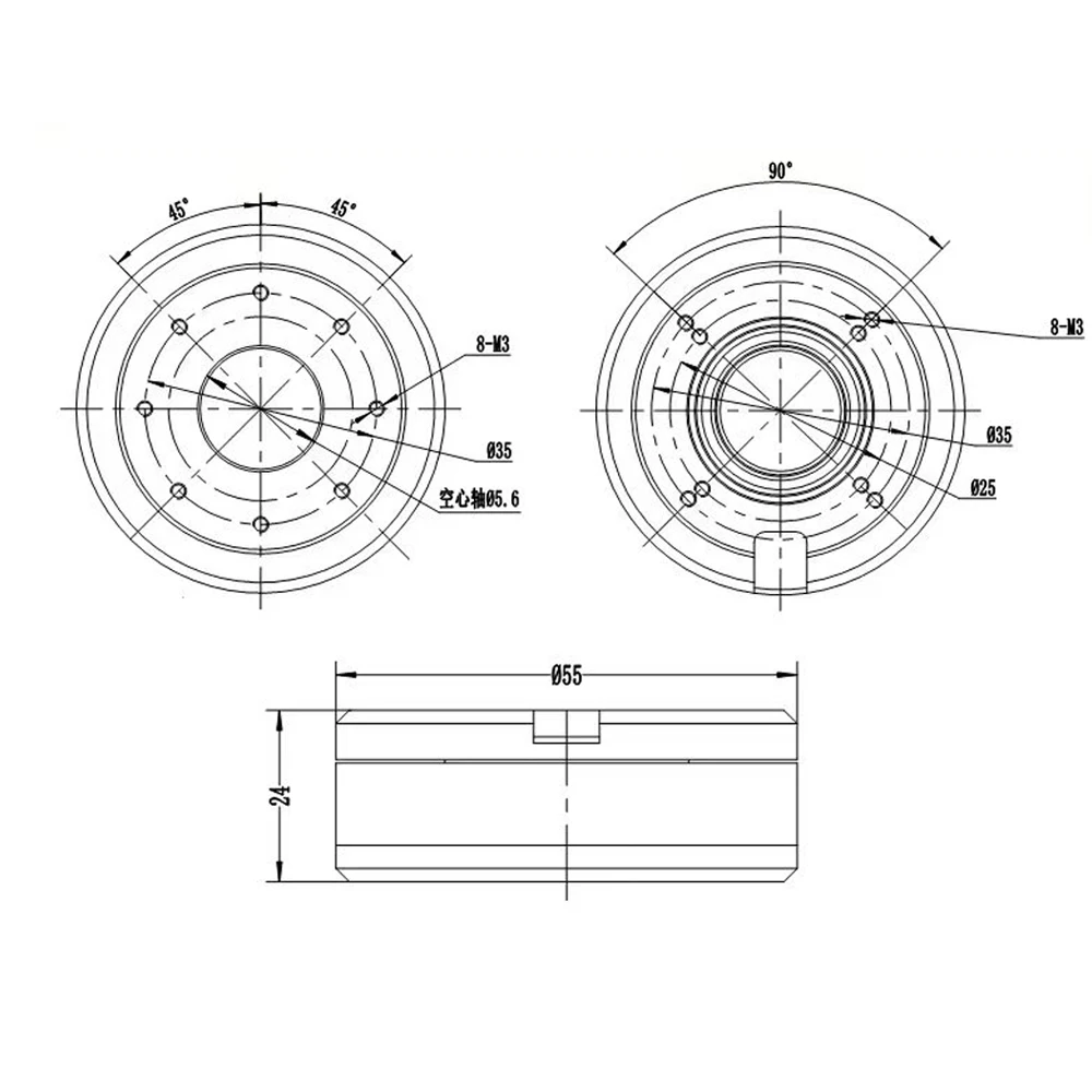 Integrated FOC Vector Control Brushless Motor Driver Board 12-48V RS485 CAN Communication Closed Loop Speed Torque Control Motor