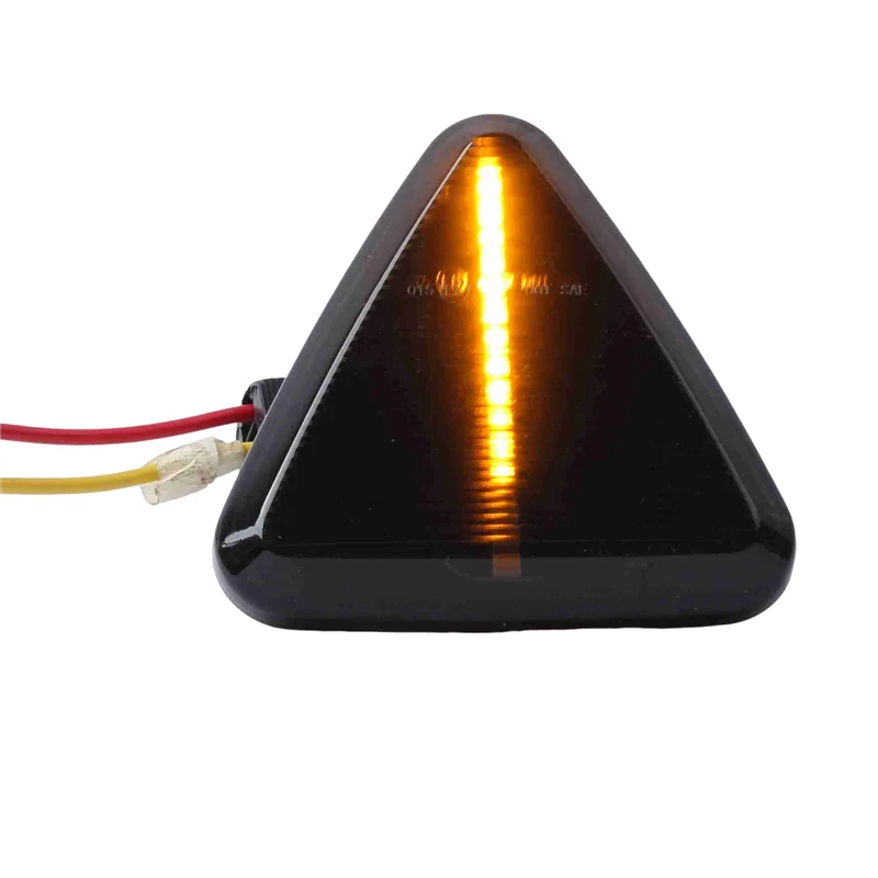 Lampu sinyal belok lampu penanda samping LED dinamis mobil untuk Mitsubishi Colt CZC 2006-2012 Aksesori Mobil hitam