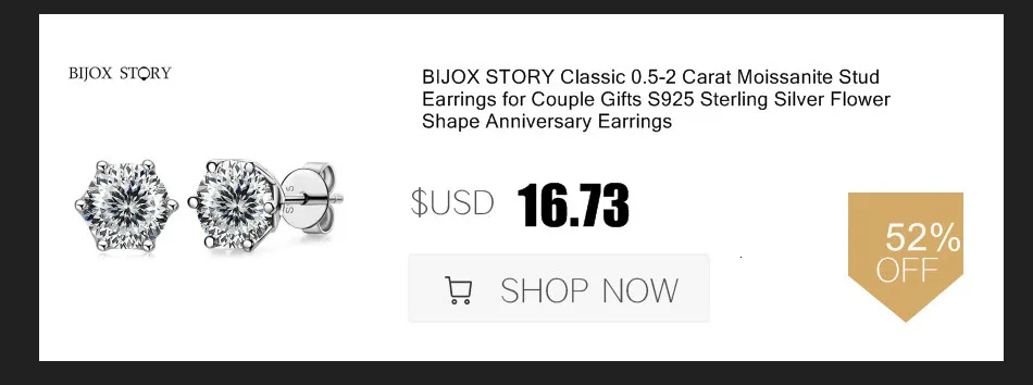 BIJOUX STORY 1CT Moissanit Anhänger für Frauen Simulierte Diamant Halskette S925 Sterling Silber Schmuck Mädchen Valentinstag Geschenk – Detail 4