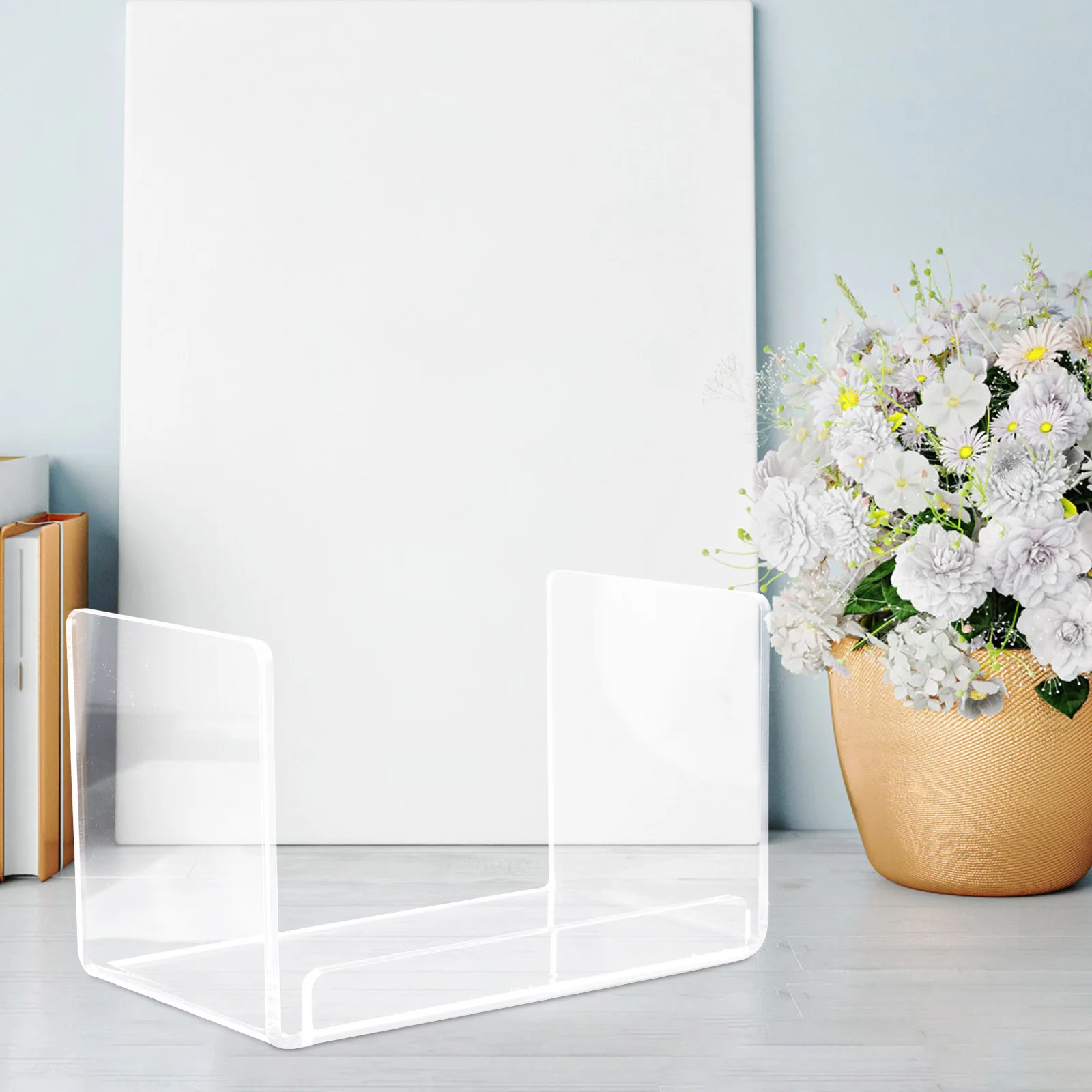 صندوق تخزين قناع الوجه من الأكريليك الشفاف، سعة كبيرة، منظم للعناية بالبشرة، رف عرض، حامل قناع، حمام الغرور