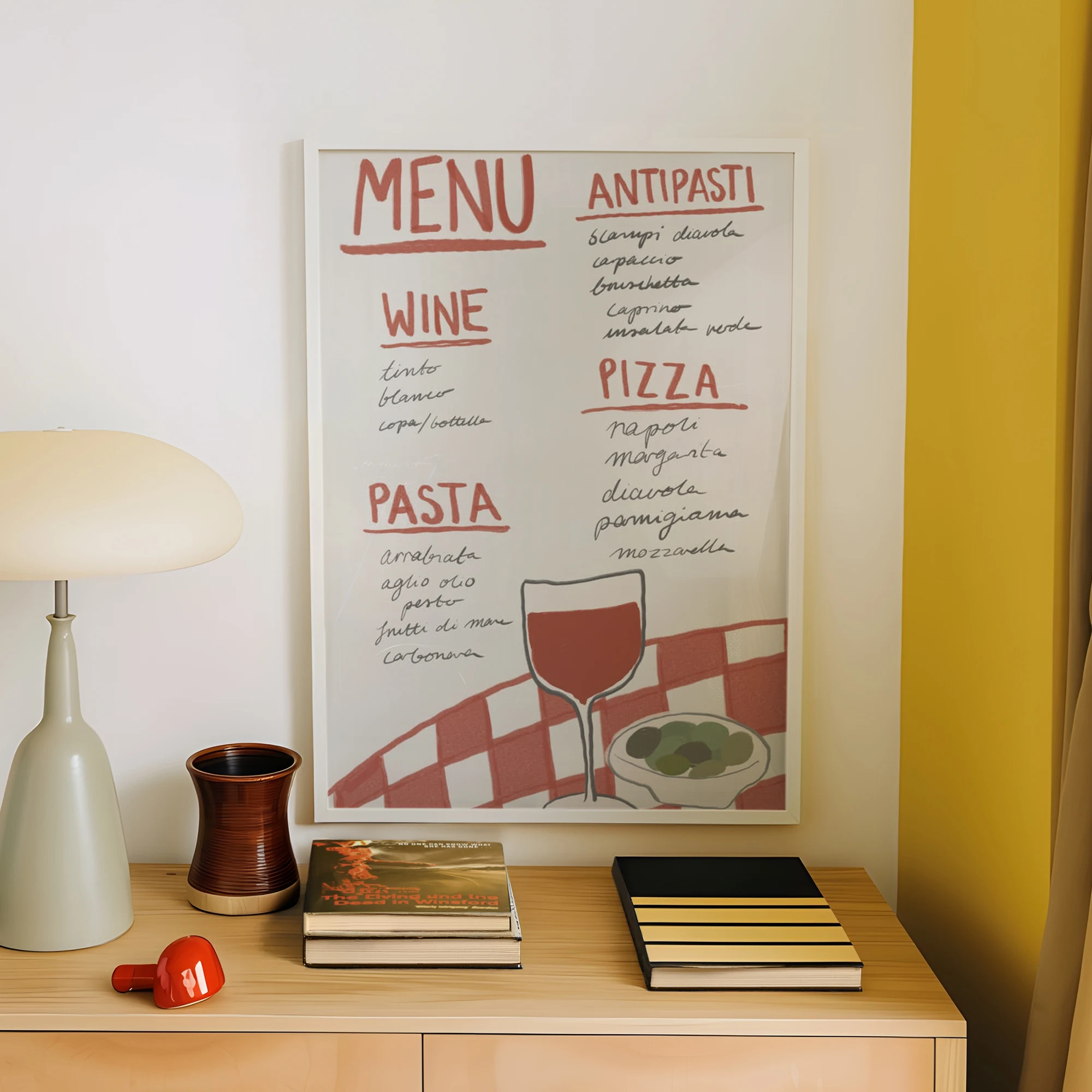 Modern Italian Cuisine Delight Wall Art Print Canvas Painting Poster Picture For Living Room And Restaurant Home Decor