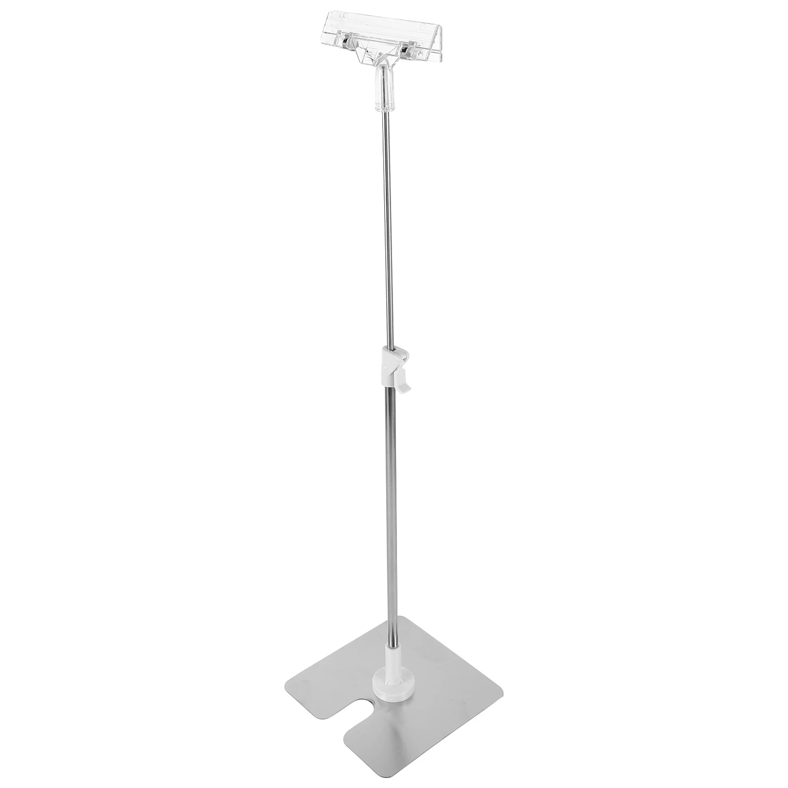 

Stainless Steel Poster Holder Adjustable Height Tabletop Display Stand For Restaurant Banner Sign Advertising