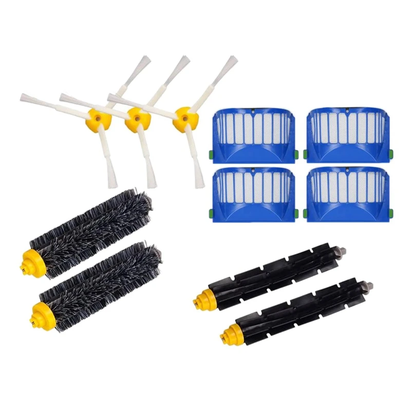 Replacement Accessories Kit 11 Pcs For Irobot Roomba 600 Series 675 690 680 671 652 620 650 Vac Part Filter Roller Brush