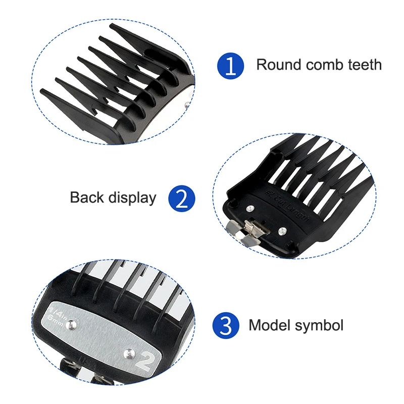 2/3/4Pcs Hair Clipper Limit Comb Guide Limit Comb Trimmer Guards Attachment Universal Colorful