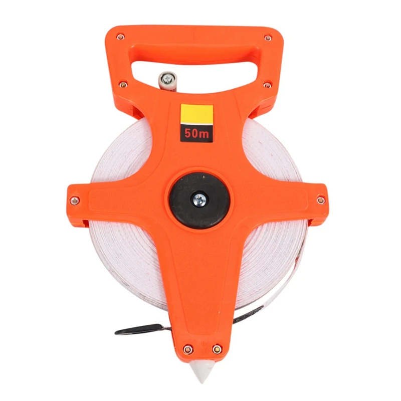 2Pc 30M/100Ft Meter Open Reel metro a nastro in fibra di vetro bilancia metrica in pollici strumenti di misura in plastica resistente agli urti