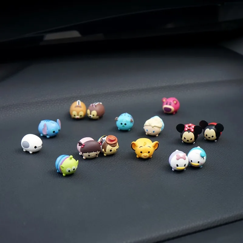 Q نسخة ميكي ميني دونالد داك اكسسوارات الديكور الداخلي للسيارة شاشة عرض لطيفة مرآة الرؤية الخلفية نافذة الديكور اللعب #1