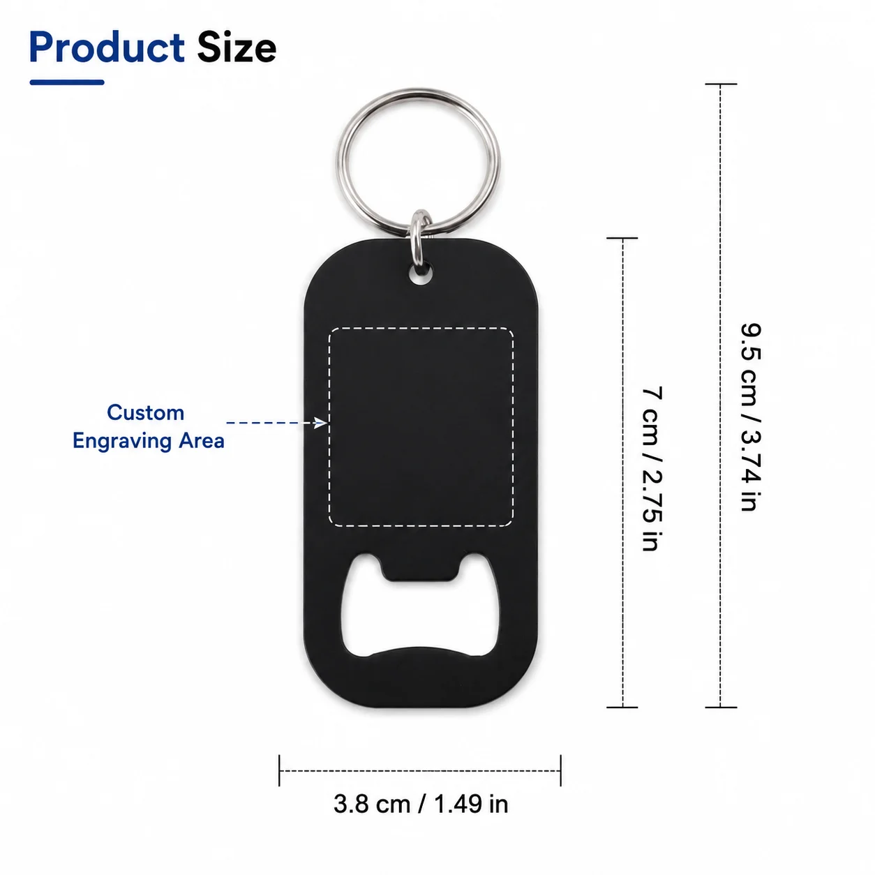 Custom Text Bottle Opener Keyc - огляд і ціна Personalized Engraved Gift