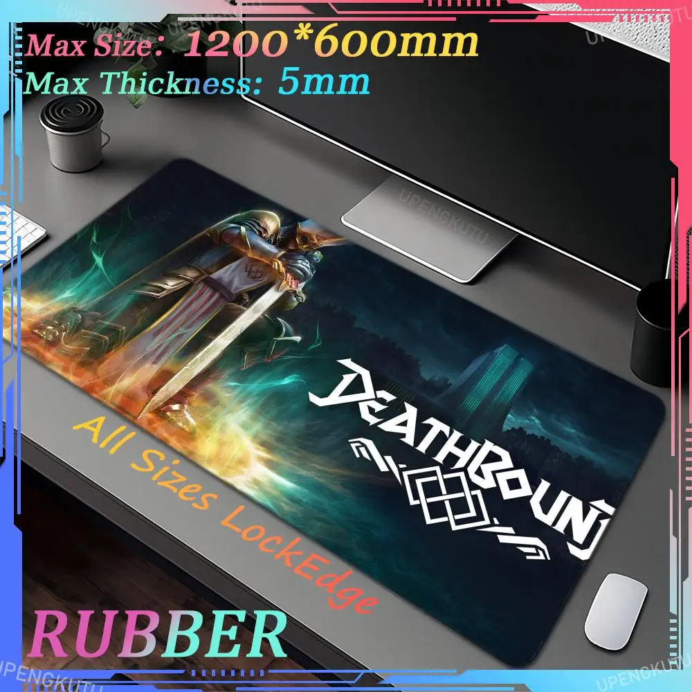 Game D_Deathbound mousepad overoversized table mat karet game keyboard pad komputer kabinet karpet lock edge mouse pad