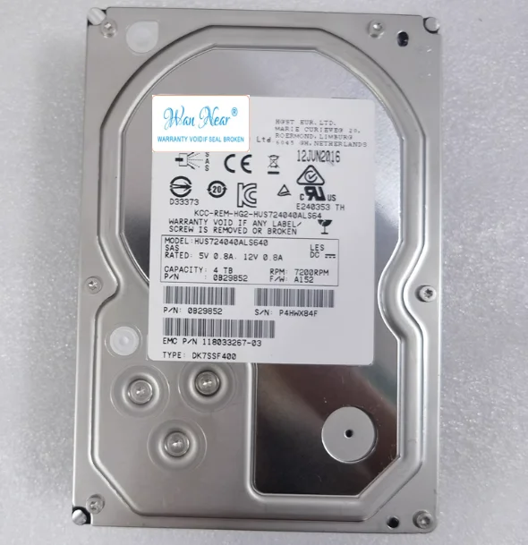 

For HGST HUS724040ALS640 ST4000NM0023 0B26890 4TB SAS 64MB server hard drive 4T