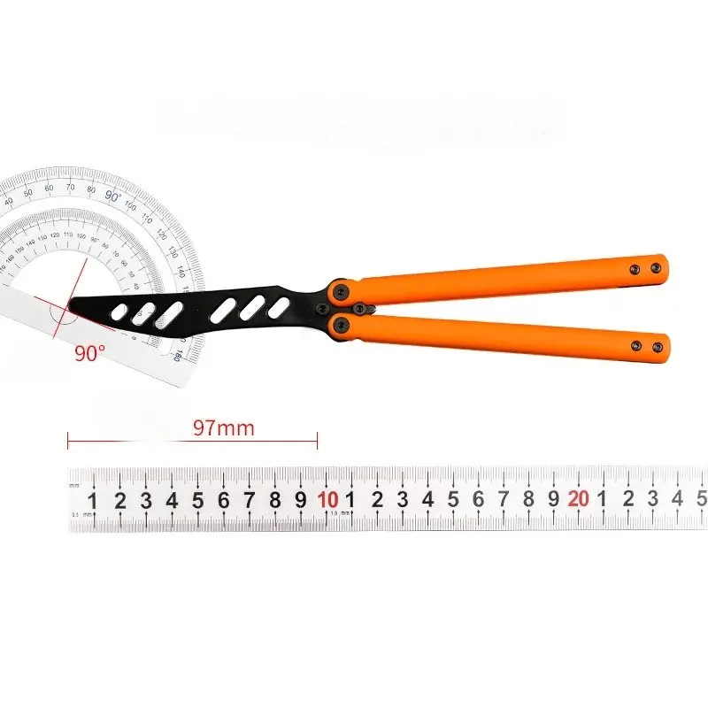 TRSKT Pocket Ball Bearing Balisong Trainer Training Tool Gift  G10 Handle GIft Tool Dropshipping