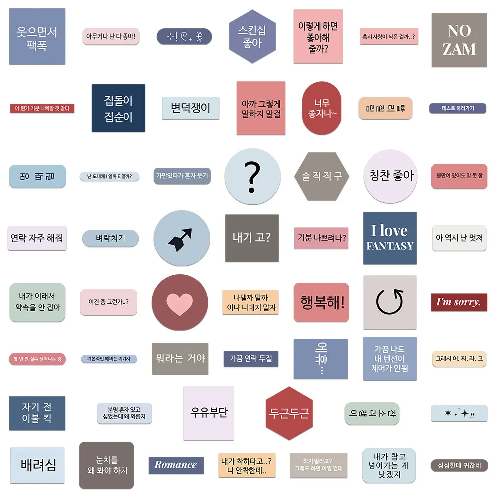 100 قطعة من ملصقات فتاة الكرتون اللطيفة الكورية Kawaii ملصقات شخصية حلوة حساب اليد سجل القصاصات دفتر مذكرات ملصقات صناعة يدوية