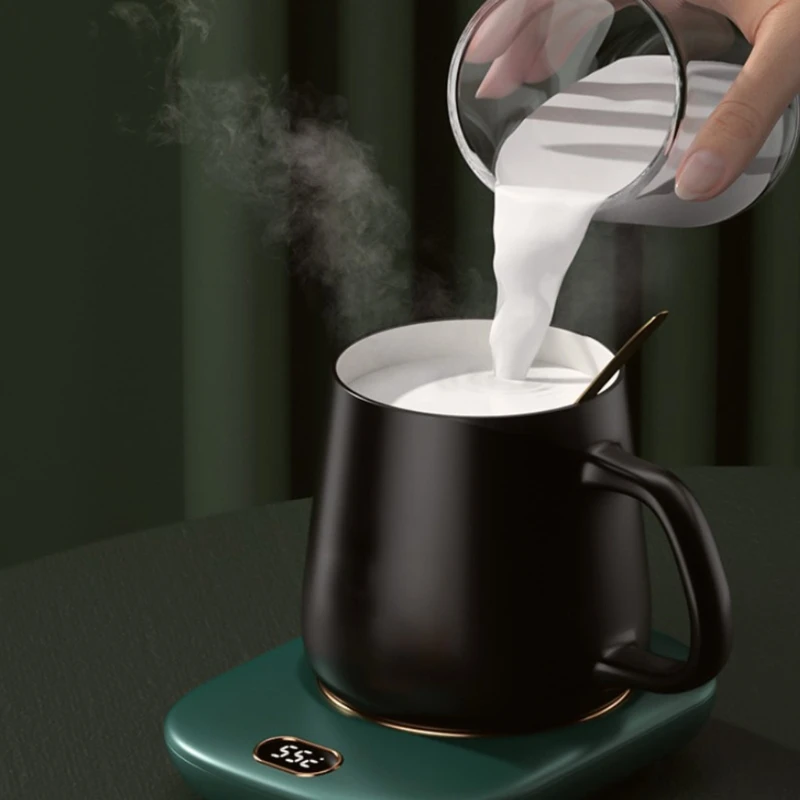 USB Warmer Cup-Pad Gadget Coffee Tea Drink USB  Tray Mug Pad  Office Gift for Adults with 3 Temperatures