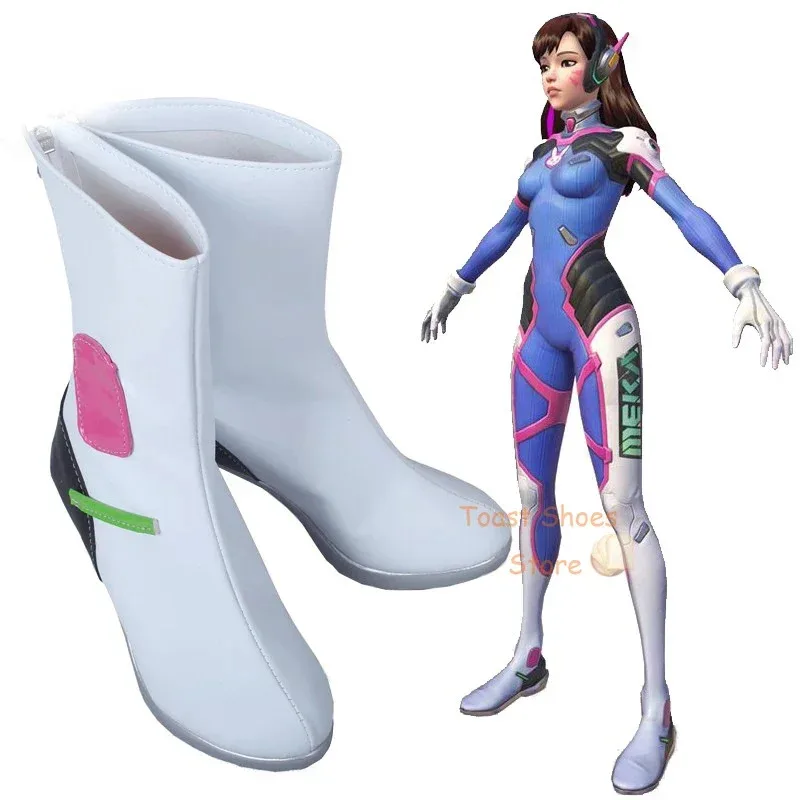 

Game Overwatch D.VA Cosplay Shoes Comic Anime for Con Carnival Party Cosplay Costume Prop Sexy Style