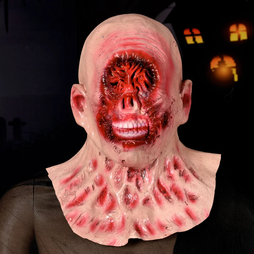 

Adult latex mask scary funny dance party dress mask Halloween headgear holiday gift