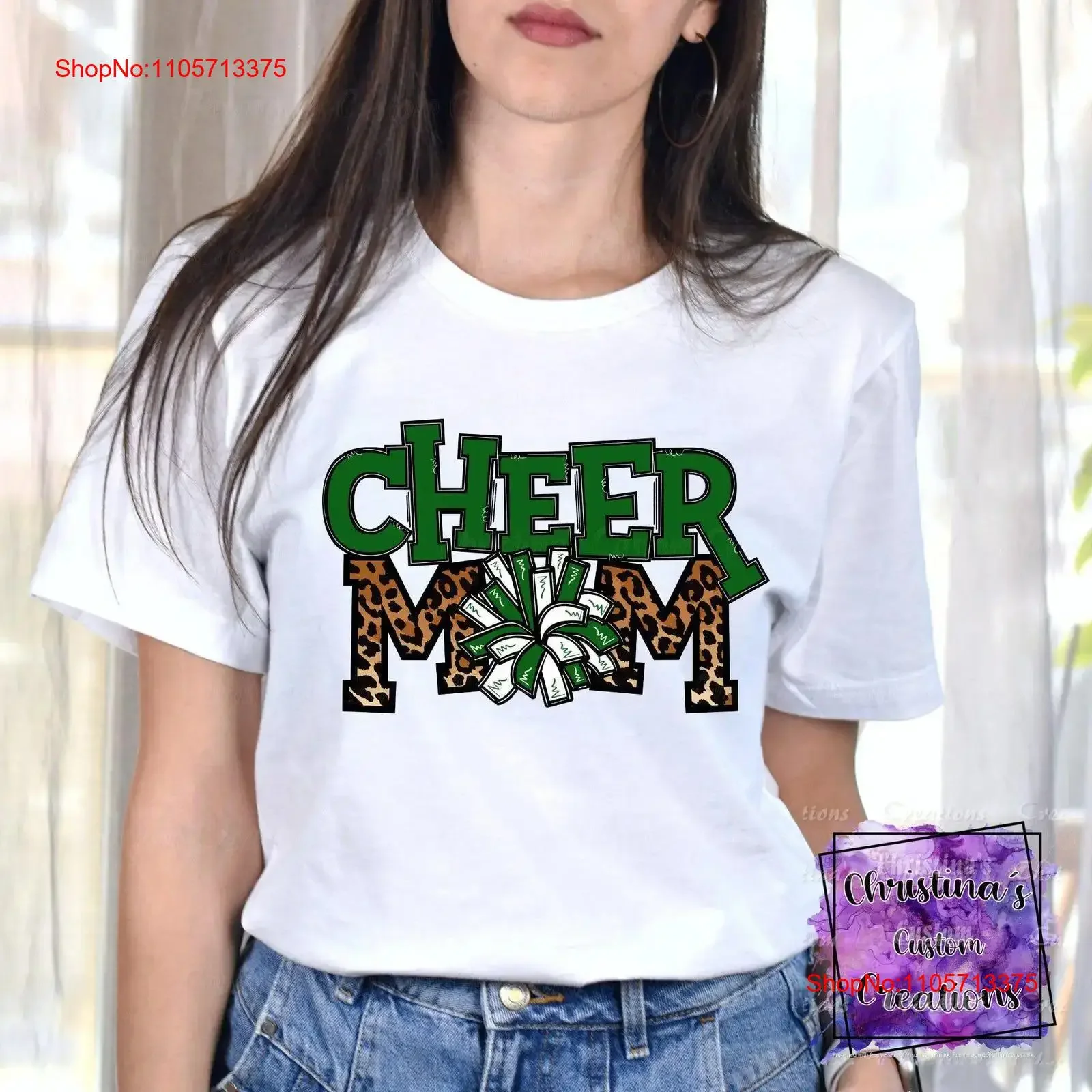 Green Cheer Mom T Shirt Trendy School SpiriT Fast Shipping Super SofT for Kid's Bella Canvas vintage Washed designer clothes