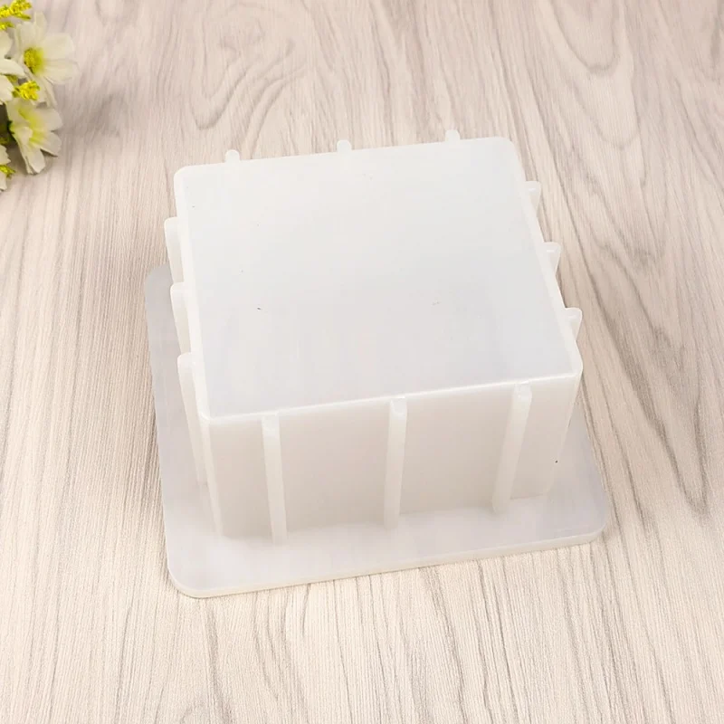 0.5L/1.1L/1.2L/1.4L Square Rendering Soap Silicone Mold Loaf Soap Making Mould Handmade Soap DIY Crafts Silicone Soap Decoration