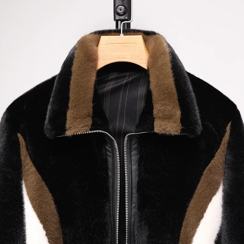 

Autumn And Winter CoatJacket For Men Winter Coat For Men Fashionable And Cool Short Lapel Thickened Leather Jacket