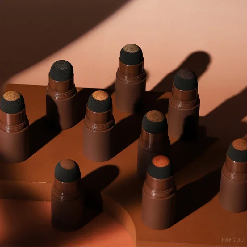 Timbro per sopracciglia Stencil Durata Impermeabile Potenziatori per sopracciglia naturali Polvere Forma naturale per sopracciglia Contouring Attaccatura dei capelli Stick Trucco