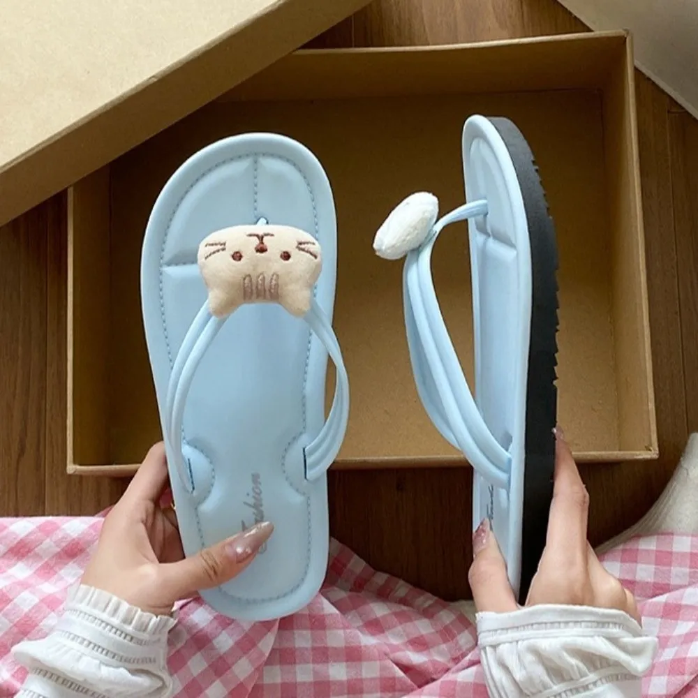 الكرتون الحيوان القط الأسماك الوجه يتخبط المضادة للانزلاق لينة أسفل بحر الوجه يتخبط الشارع الشهير كليب تو لباس خارجي النعال الصيف #2