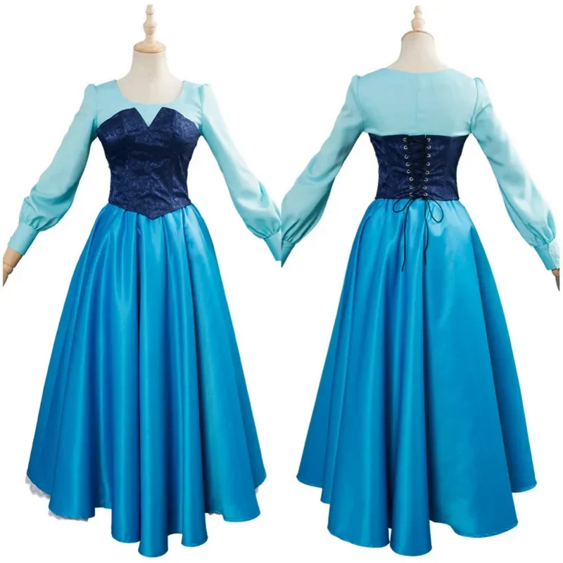 Ariel Princess Costume Dress Gown Cosplay For Girls Halloween Carnival Costumes