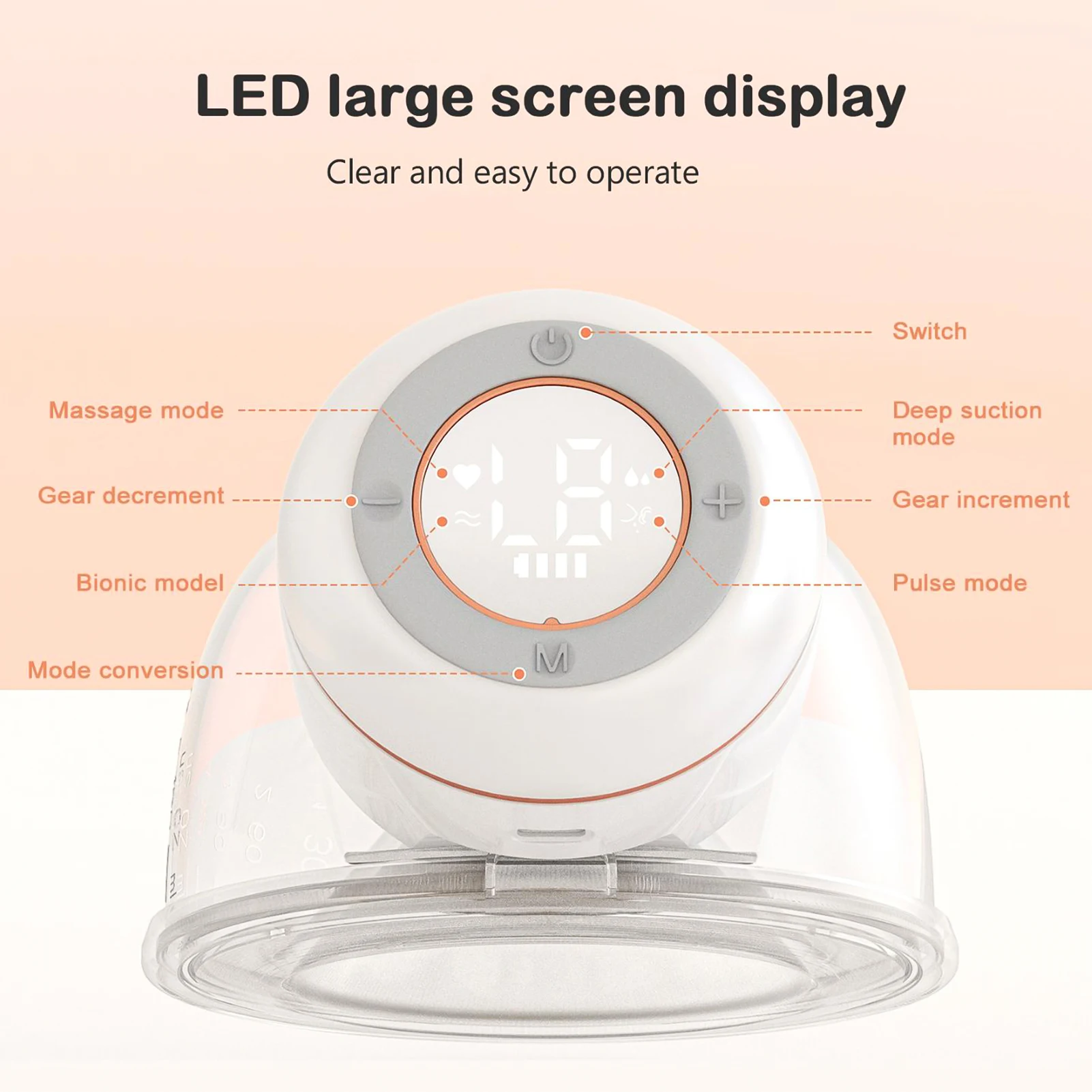 Extractor de leche portátil y eléctrico, extractor de leche sin BPA, manos libres, novedad