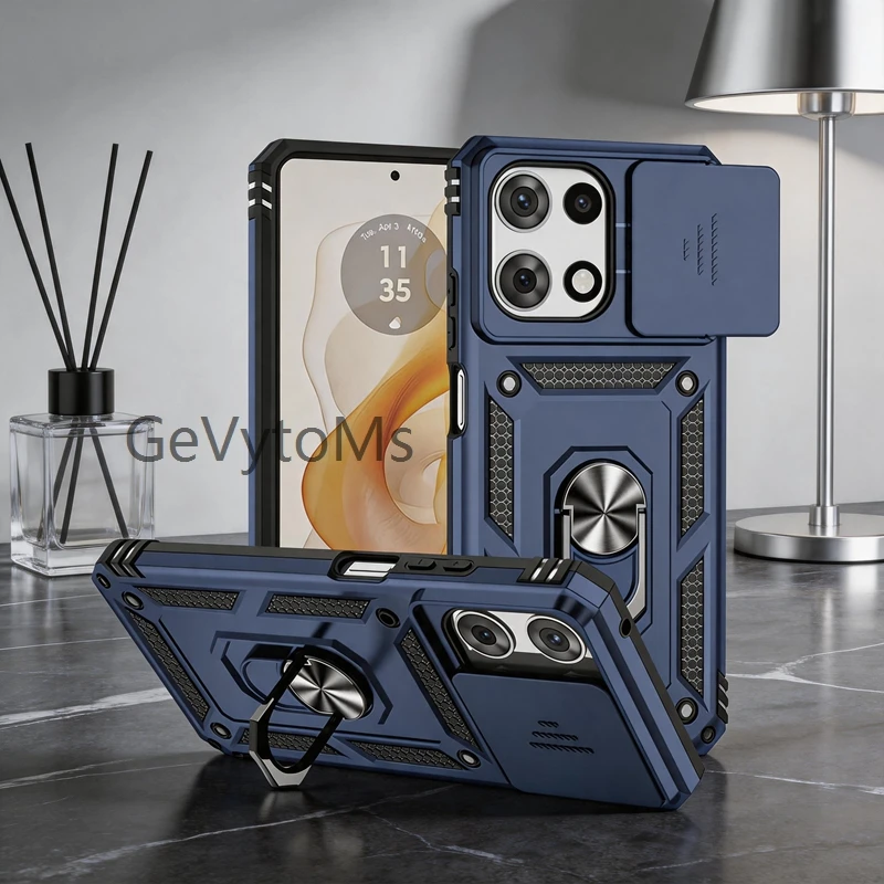 

Matte Military Bumper Ring Case For Motorola Moto G 2026 Moto G 5G 2025 2024 2023 2022 MotoG 4G 2023 Camera Protect Stand Cover