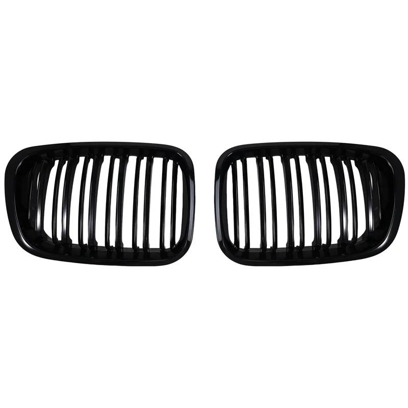 

Car Front Kidney Grille Sport Racing Grills For BMW E46 4 Door 1998-2001 Bumper Hood Mesh Air Vent Radiator Cover