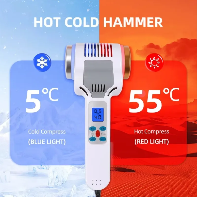 

Professional High Quality Facial Beauty Machine Hot and Cold Hammer for Skin Care home use