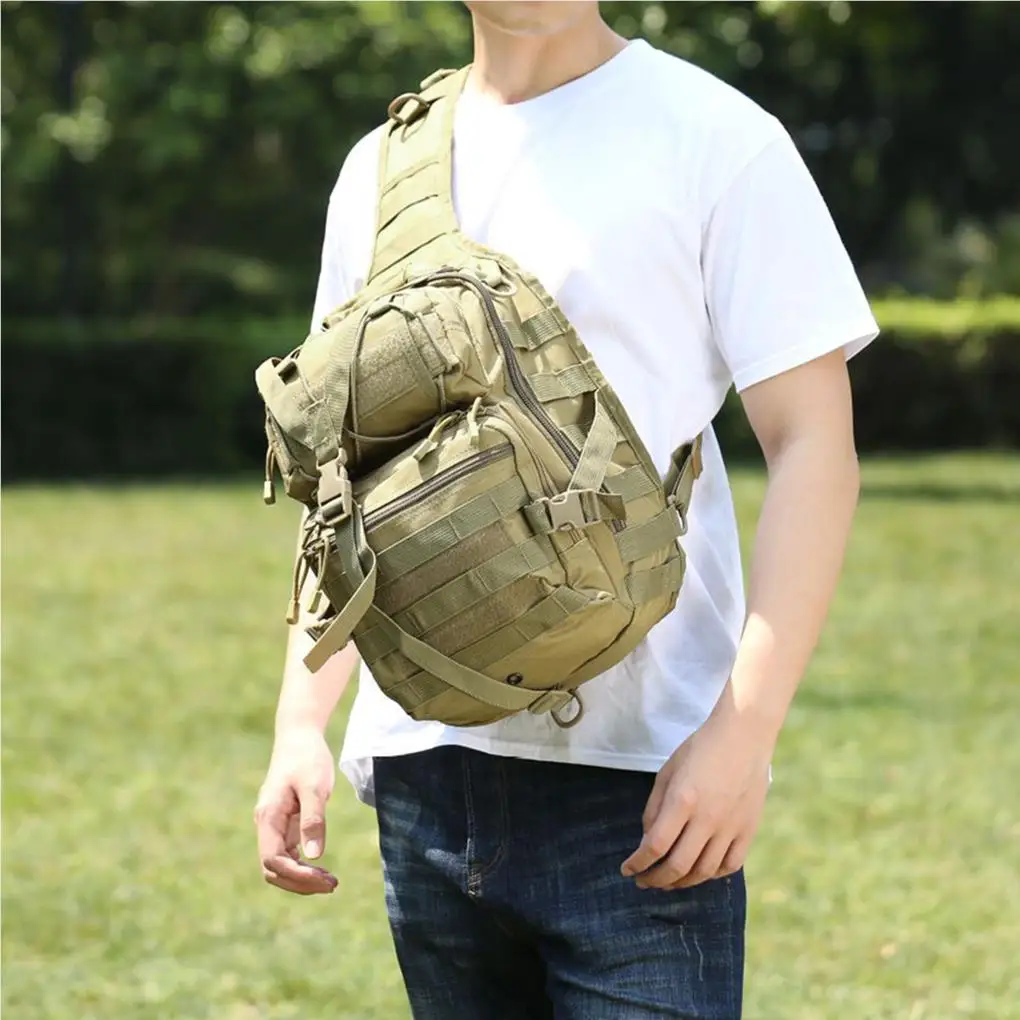 حقيبة ظهر على الصدر Daypack حقيبة واحدة شبكة إسفنجية وسادة خلفية ممتصة للصدمات