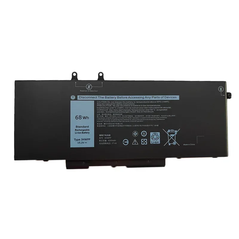 3HWPP Laptop Batterij voor DELL Latitude 5401 5501 5410 5511 5411 voor Precisie 3541 3551 7500 7706 2-IN-1 P80F003 P98G003