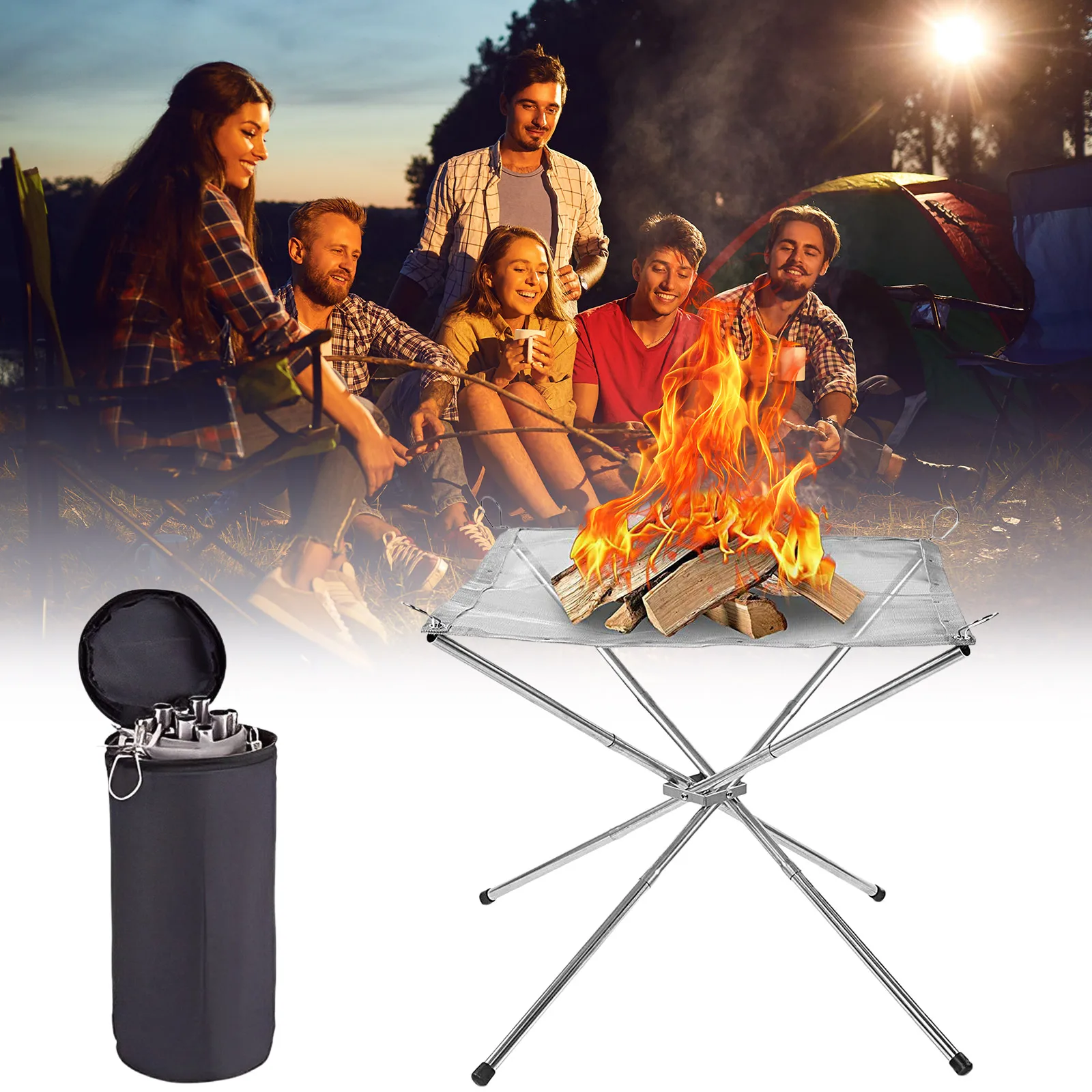 Portable Outdoor Fire Pit Coll - Outdoor Camping Fire Pit recension och pris