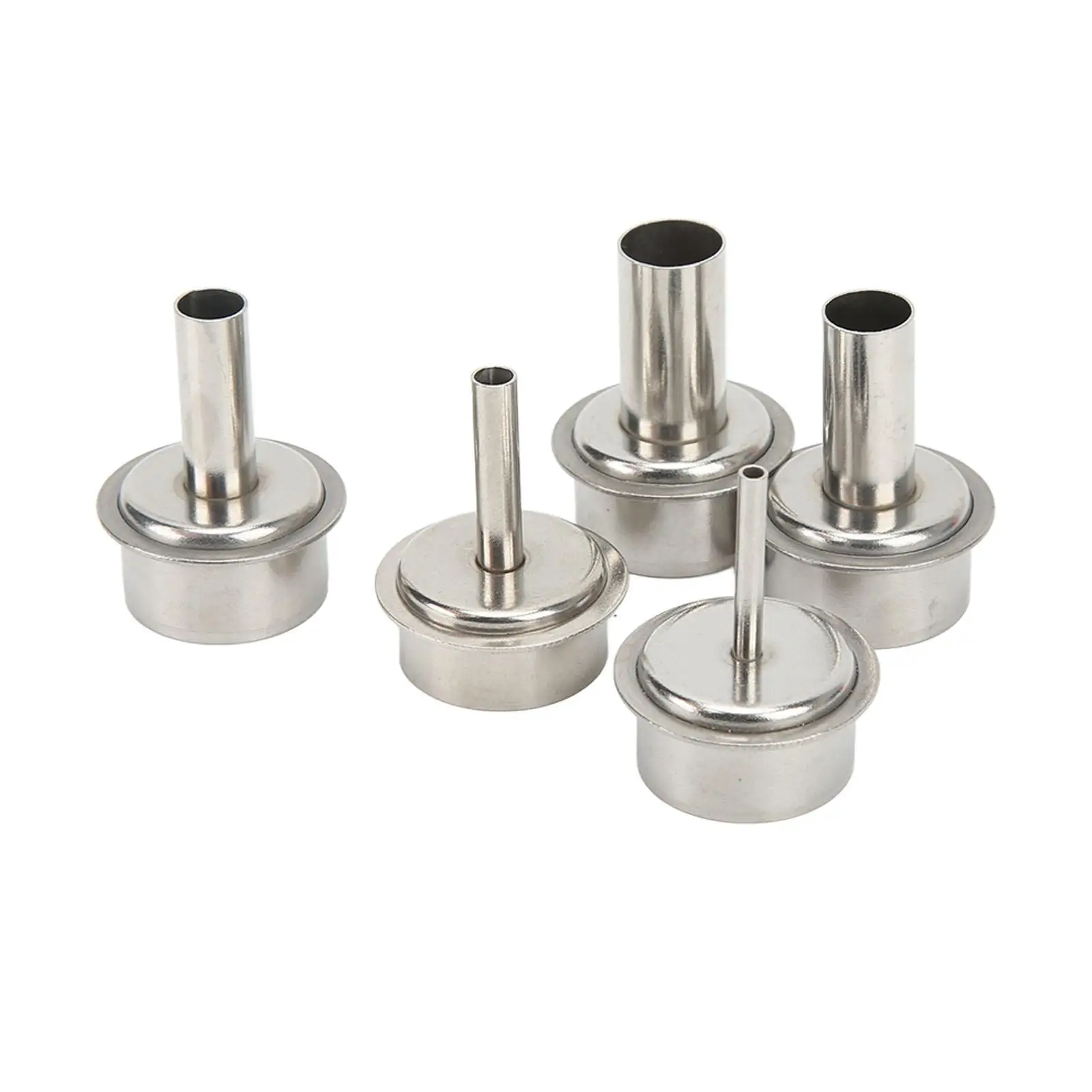 5PCS Stainless Steel Heat Nozzles for soldering Station - Versatile Blower Tips with 5 Specs