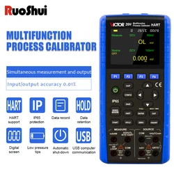 Victor 26 Multifunction Process Calibrator Signal Generator 550mV/35V With Accuracy of 0.01% Multimeter Frequency 3-50KHz Tester